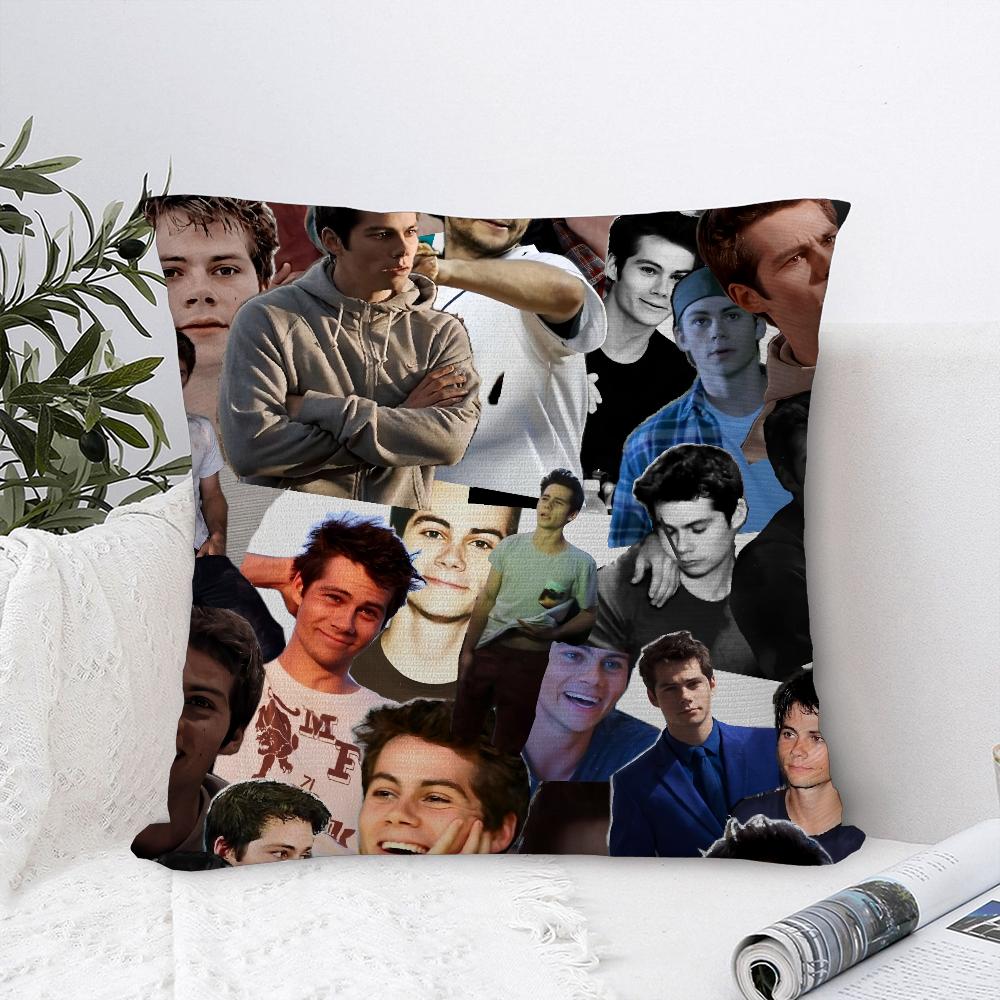 D-Dylan O Brien Kissenbezug Sofa Dekoration Zuhause Zweiseitiger Druck Plüsch Quadratische Dekokissenbezüge Kissen Deko Abdeckung