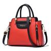 Fashion PU Women Bag Elegant Hit Color Handheld Bag Large Capacity Shoulder Bag All-Match