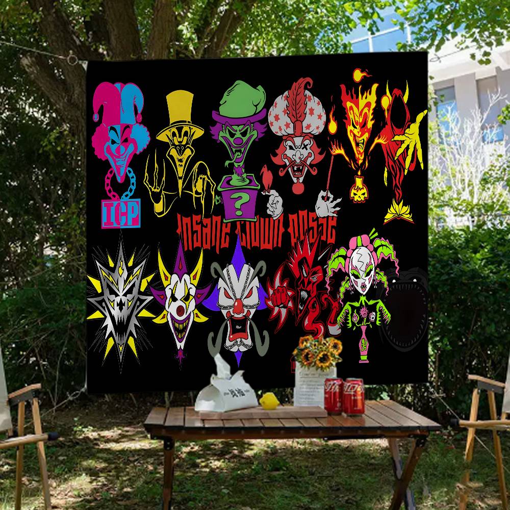 Rap Metal Insane Clown Posse Icp Juggalo Retro Flags Multiple Choice Living Studio Booth Interior Decoration Banner
