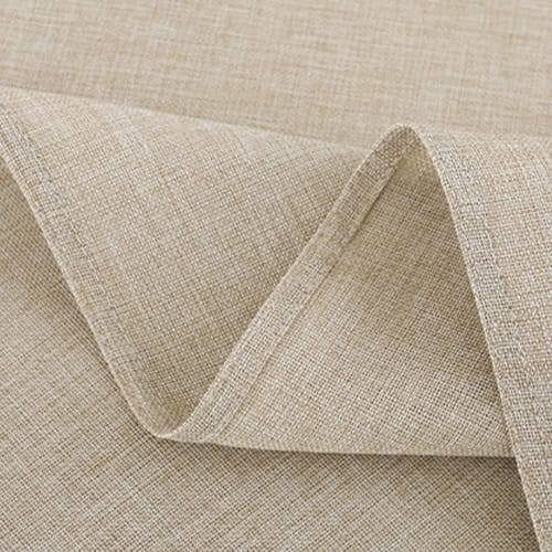 Softalker Water-Repellent Tablecloth, 140x180cm, Rectangular, Linen-Based, Stain-Resistant, Easy to Clean, Solid Color, Durable, Waterproof, Oil-Resis