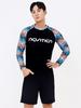 Akuatika Men'S Rash Guard Aqamts24016 Top + Pz Shorts Set