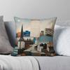 Birmingham Cityscape Square Pillowcase Polyester Linen Velvet Creative Zip Decorative Car Cushion Case