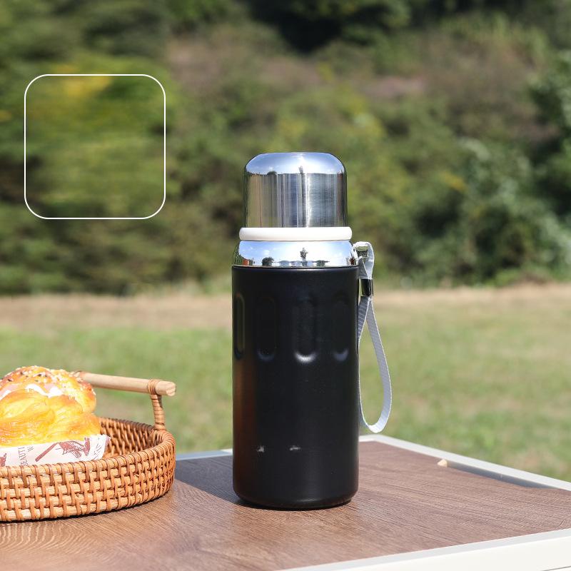 Nová nerezová vakuová nádoba 316 Venkovní lano Přenosný tepelný hrnec Jednoduchá velkokapacitní nádoba na odraz kulky