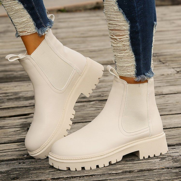 Internet celebrity velvet thick Martin boots women's 2025 autumn and winter new soft leather versatile height-increasing short boots cigarette boots