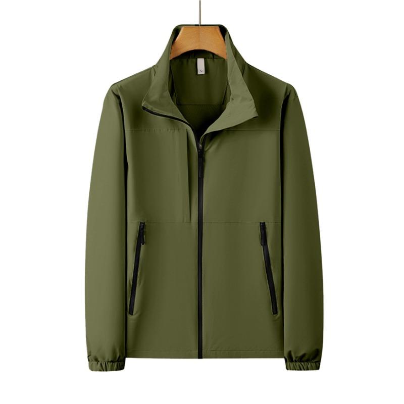 

Men s Outdoor Leisure Sports Zipper Mountaineering Clothing Spring and Autumn Clothing Waterproof Cardigan Jacket XXXL армія зелений колір