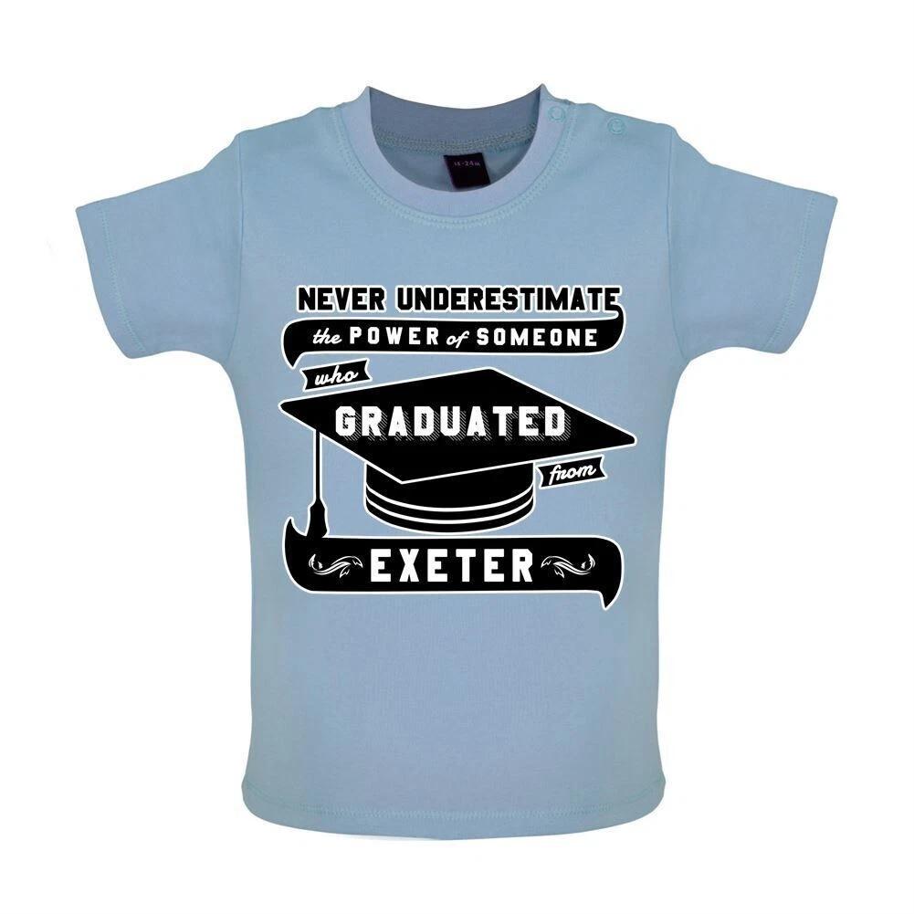 Never Underestimated Graduate Exeter - Kids Baby Kids Boys Girls Unisex T-Shirt / Bodysuit - Graduate Diploma 160
