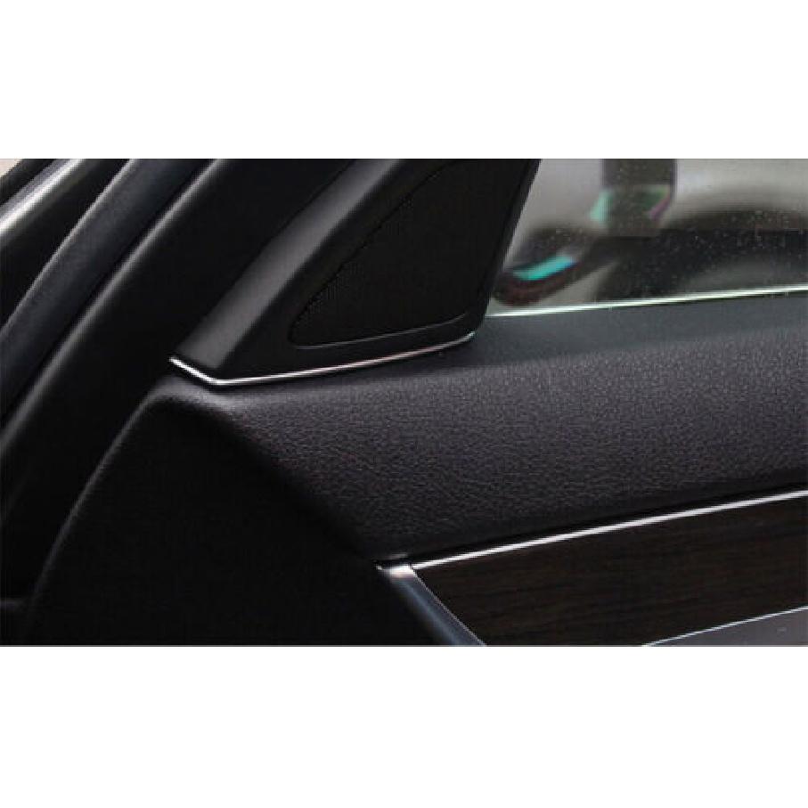For BMW 5 Series F10 11-13 ABS Car Chrome Front Door Speaker Cover Decor Trim 2X