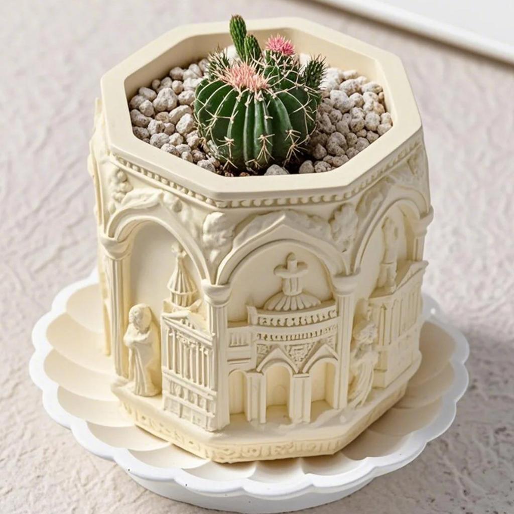 Reusable Nordic Styles Flexible Silicone Craft Mould for Plaster Castes Resin Jewelry and Decorative Storage Solution