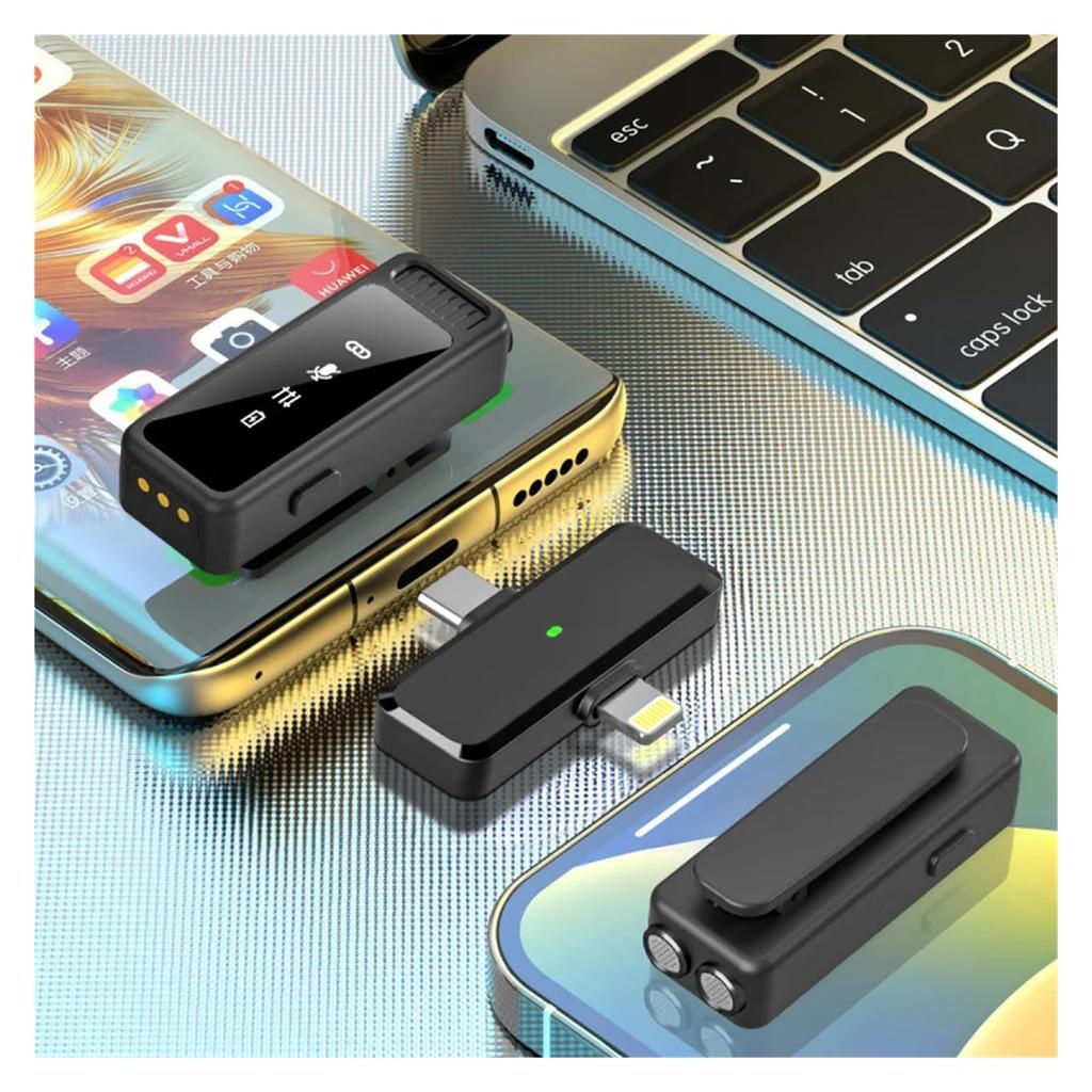 SDBQPO Lavalier Microphone Portable Video Recording Mini Microphone PC Live Game Smartphone Easy to Operate