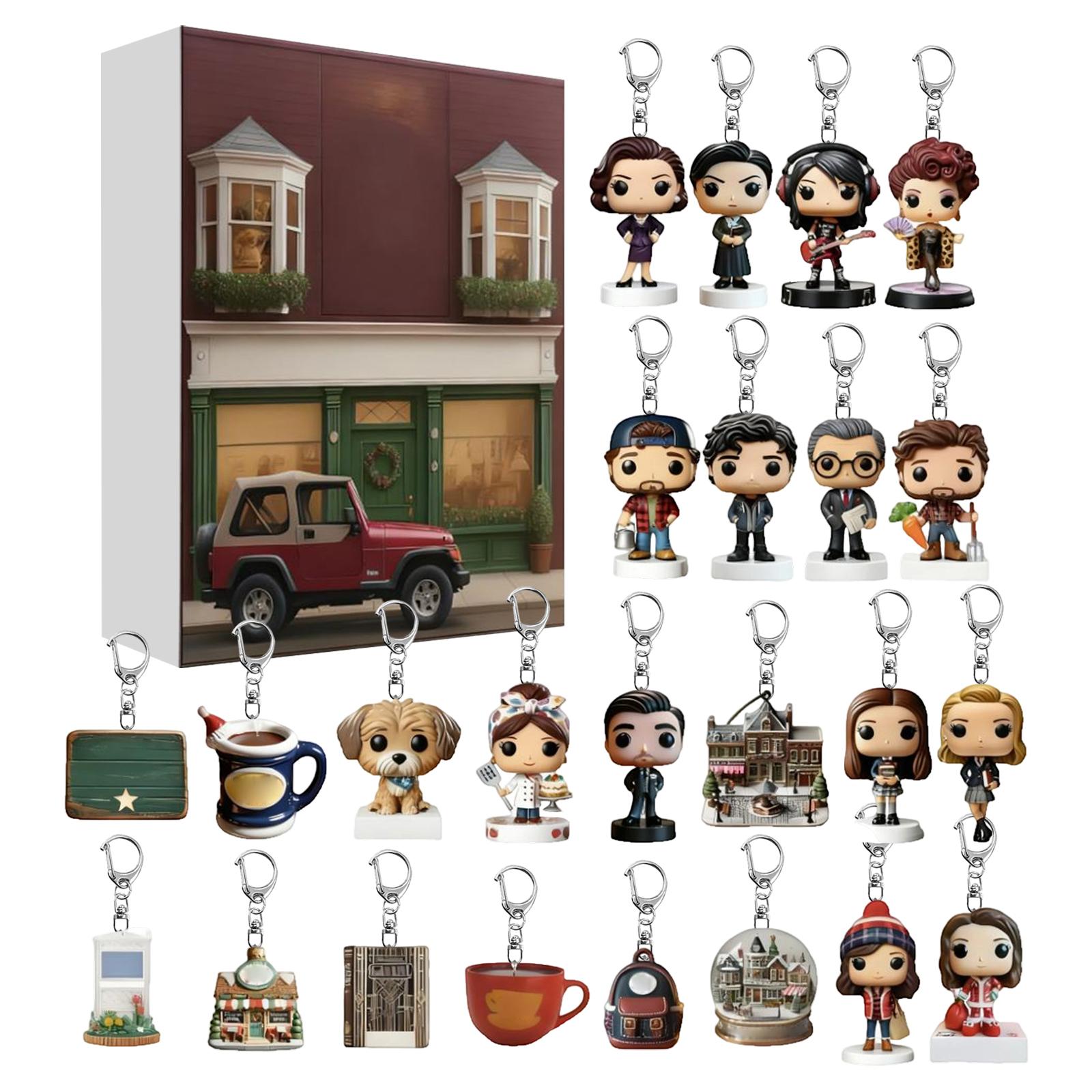 

Адвент-календарь содержит 24 подарка, милые фигурки кукольный адвент-календарь, календарь обратного отсчета с игрушками-сюрпризами, коллекционные фигурки в подарок для детей One Size