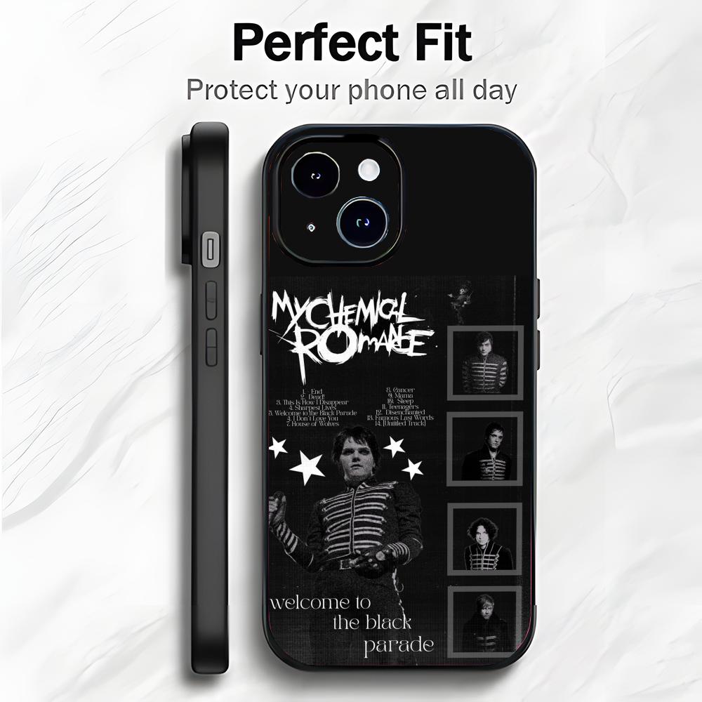 Emo Rock Legends M-My Chemical Romance Phone Case Phone Case Soft Packaging Lightweight For iPhone17 16 15 14 13ProMax