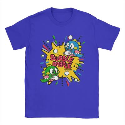 Μπλούζα Bubble Bobble για άνδρες αναψυχής 100% βαμβακερή μπλούζα με στρογγυλή λαιμόκοψη, κοντομάνικα, γραφικά τυπωμένα ρούχα #Χρώμα(1)