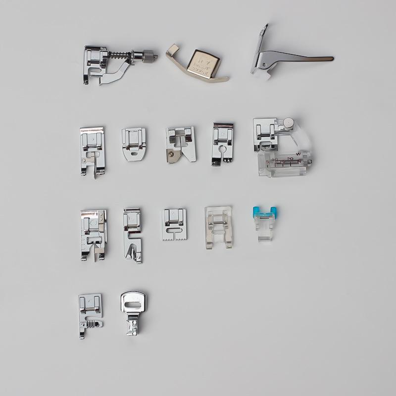 

Набор из 11 многофункциональных прижимных лапок для швейной машины для подгибки, закрепления краев и квилтинга