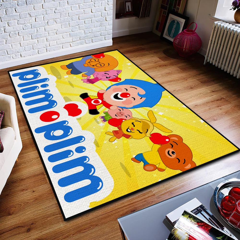 Cartoon P-Plim P-Plim Cute Door Mat Entrance Non-slip Washable Kitchen Carpet Living Room Hallway Rug Bathroom Decoration