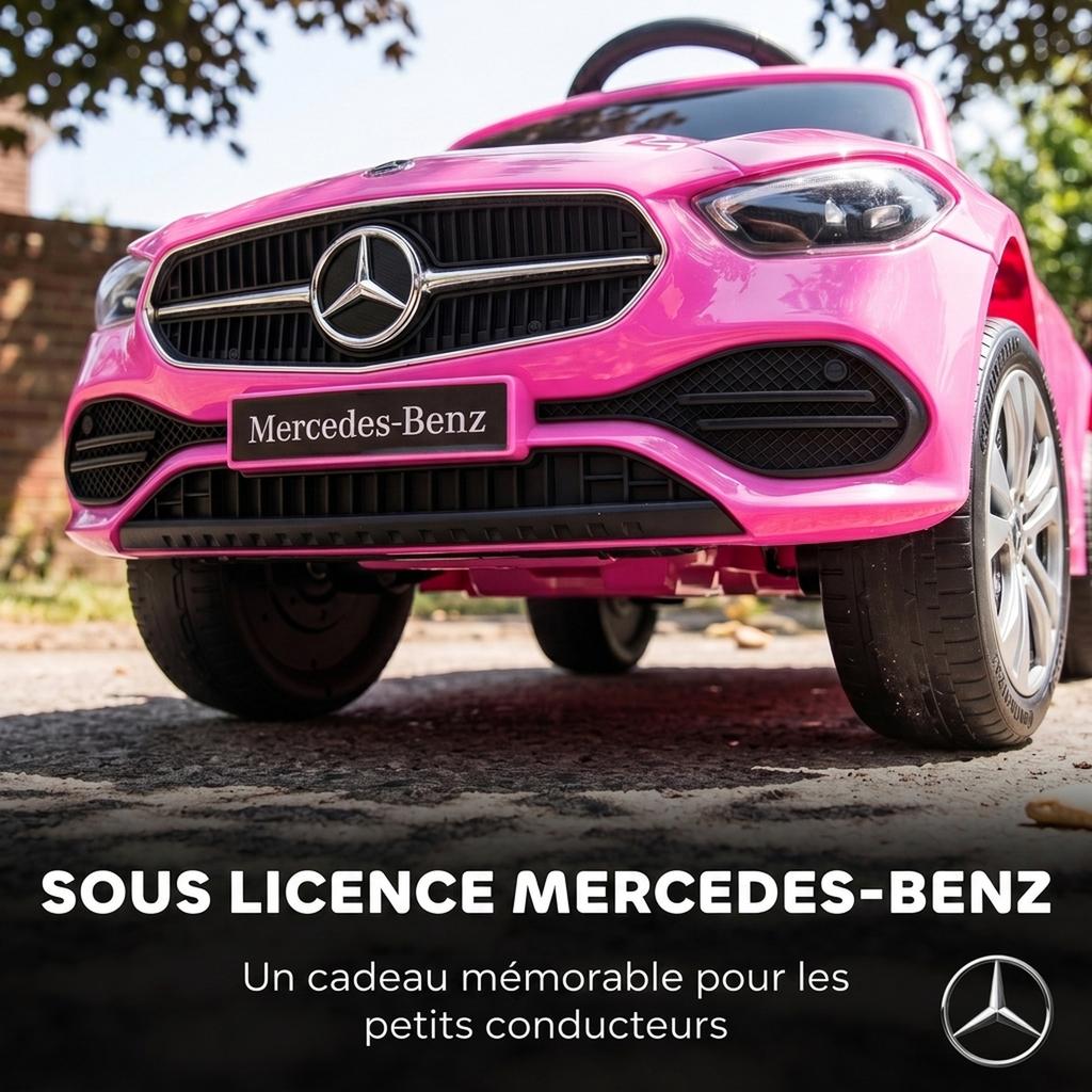 Licensed Mercedes-Benz Ride-On Toy for Children, 12-36 Months, Pink