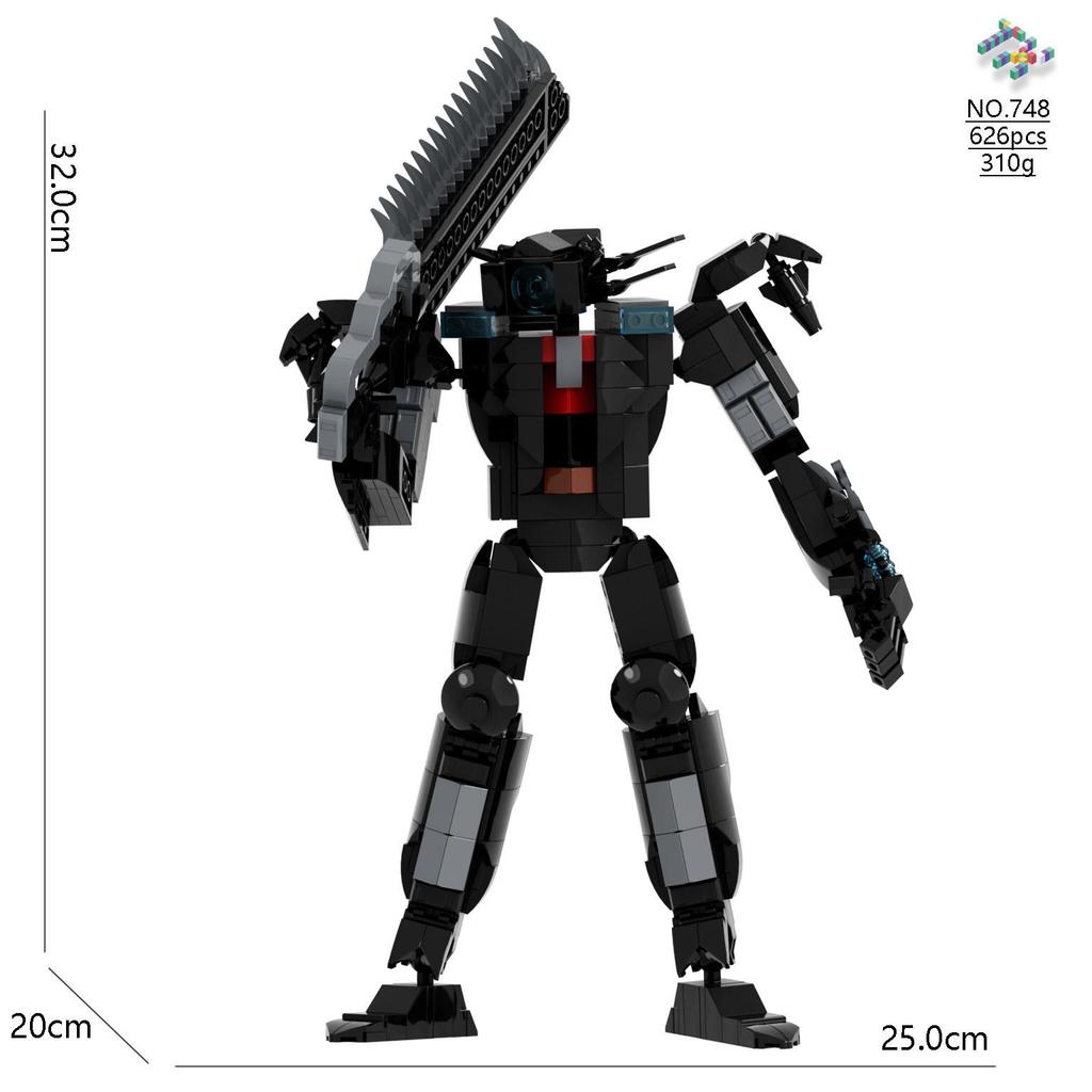 Cross-Border Titan Clockman vs. Toiletman TV Speaker Building Blocks Minifigures