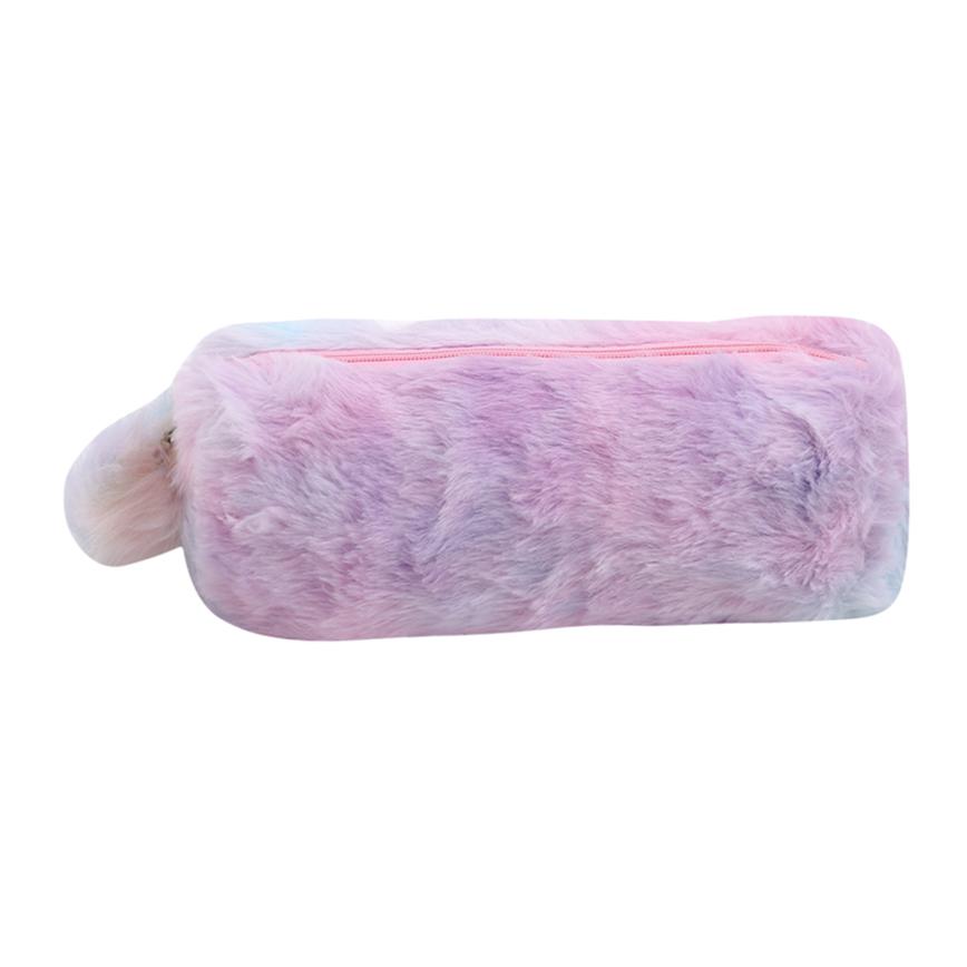 For Marker Plush Pencil Case Gradient Girl Organizer Pouch Stationery Pouch