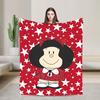 Schattige M-Mafalda Cartoon Gebreide Deken Flanel Anime Warme Plaid voor Slaapkamer Bank Slaapkamer Dekbed