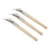 3Pcs Pottery Batik Printing Pen Drawing On Fabric Cloth Beech and Stainless Steel Clay Carving Tools