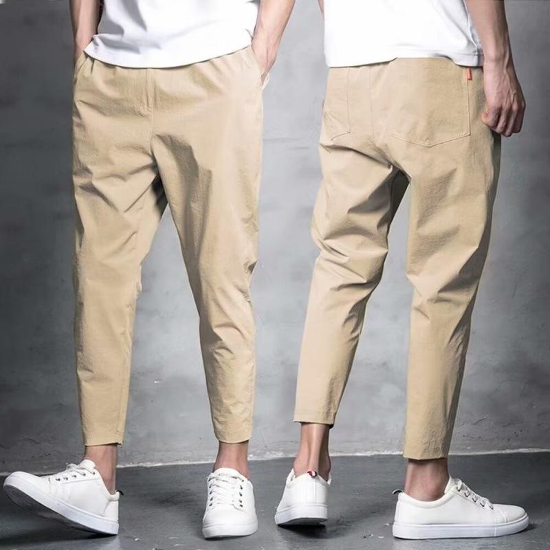 Pantaloni Harem Sportivi Casual da Uomo Stile Coreano 9 Punti 2024 - Tendenza Estiva, Sottili, Ampi, Taglie Forti