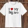 I Love My Sister I Love My Brother Sibling Matching Clothes Summer Children Tshirt Boys Girls Short Sleeve T-shirt Kids T Shirts
