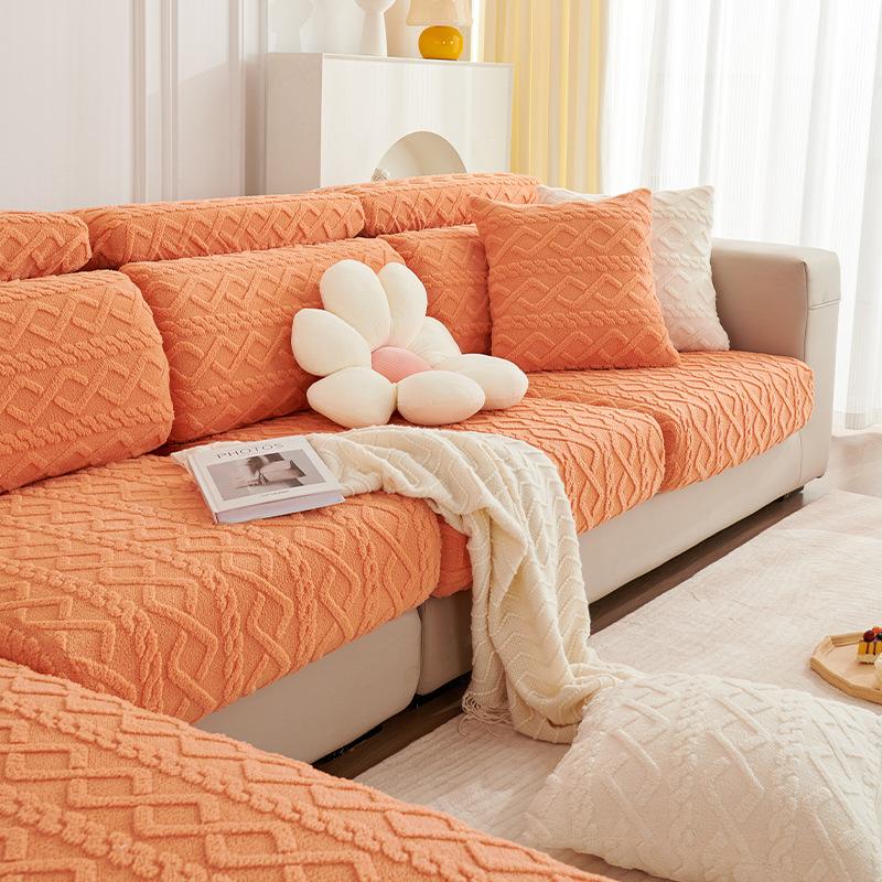 Plush Sofa Cover All-Inclusive Universal Universal Anti-Scratching Sofa Seat Cover Cover Simple Modern Elastic Sofa Cover