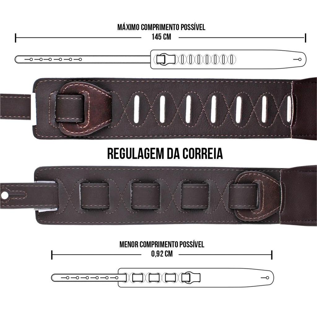 Basso Classic Leather CLA09 Guitar Strap Classic Leather Series (Soft Brown) -