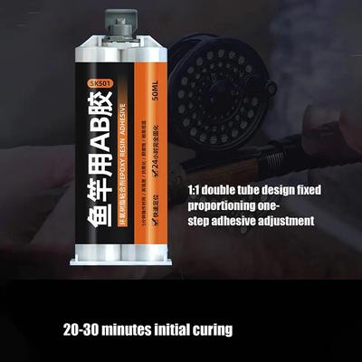 1Pc Fishing Rod Glue Building Epoxy High Bonding 50 Ml Ab Transparent Glue For Fishing Rods Accessories Fishing Tools