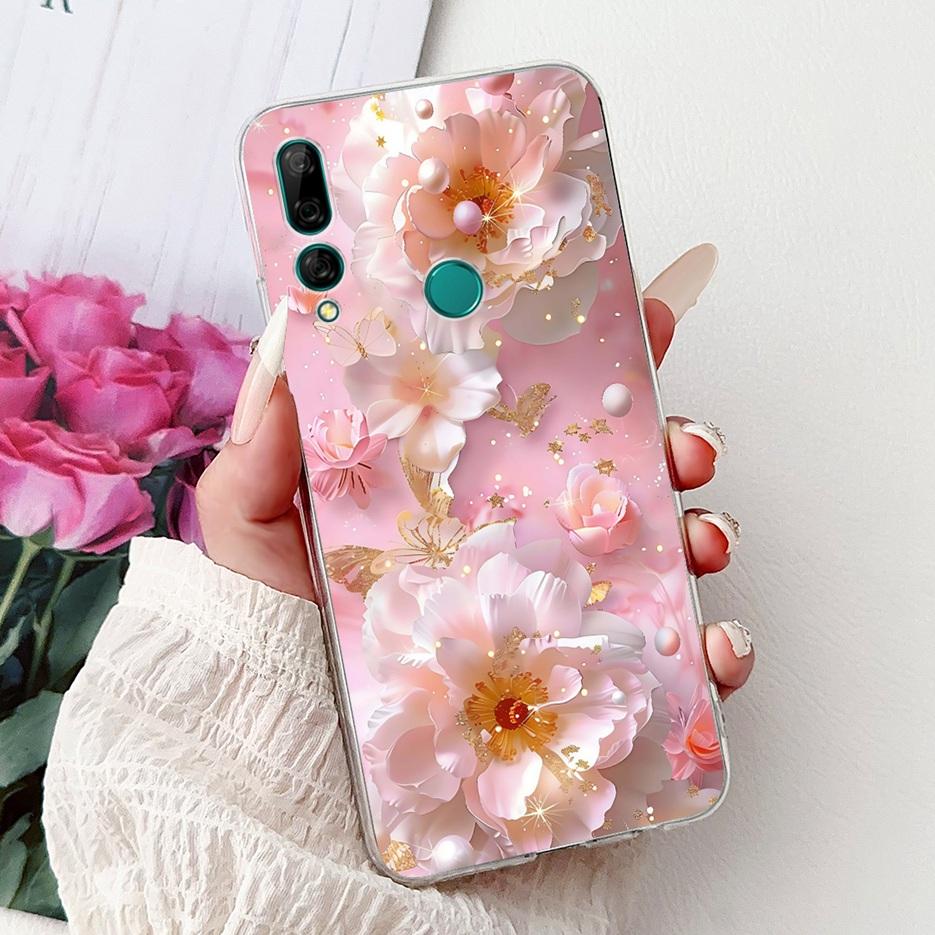 For Huawei Y9 Prime 2019 Case STK-L21 Colorful Flowers Painted Cover Soft Silicone Phone Case For Huawei P Smart Z STK-LX1 Shell