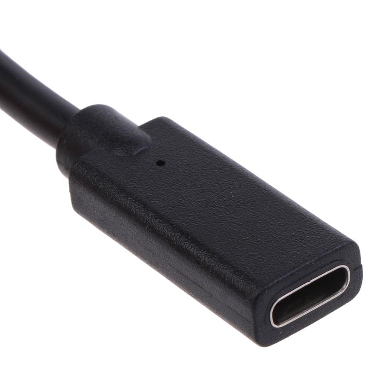 USB3.1 Type-C Male To Female Extension Cable Spring Cable Left Turn 480Mbps TypeC usbC Charging Adapter Cord