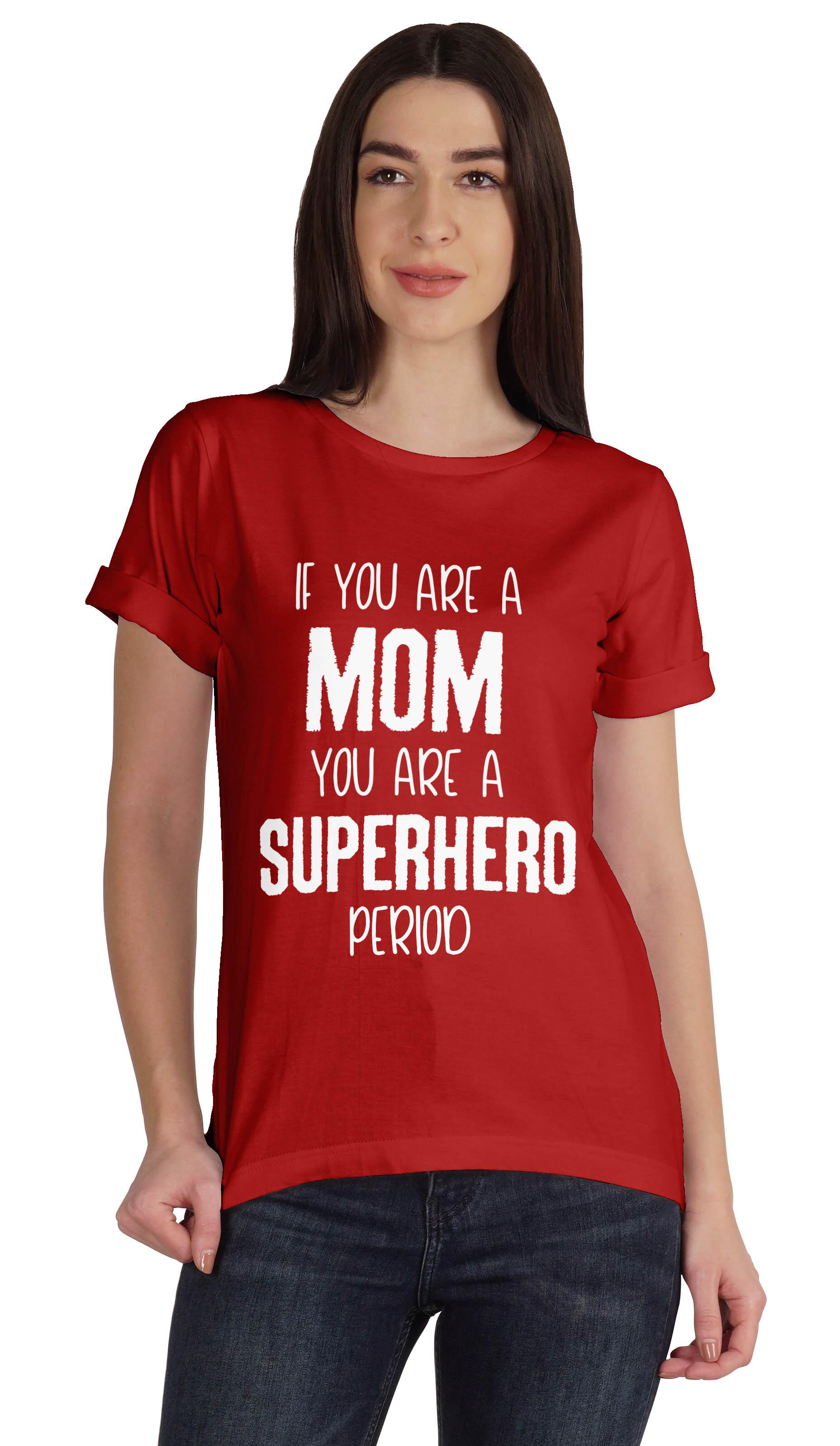 

Inkmeso Якщо ти мама, ти — короткометражка із зображенням періоду супергероя XXL червоний