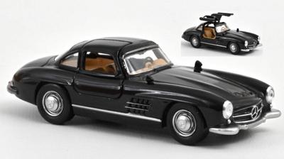 NOREV 1/43 Mercedes-Benz 300SL (W198) 1954 Black NOREV Gullwing Door Opening Miniature Car