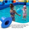 Lot de 4 bouchons universels pour tuyau piscine 3,2 cm – compatibles Intex/Coleman (pompes ≤1000 GPH)