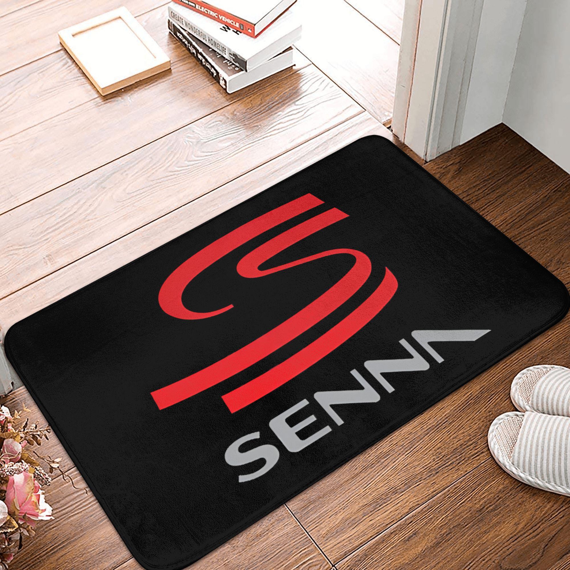 

Racing Ayrton Senna Door Floor Bath Kitchen Mat Anti-Slip Outdoor Doormat Living Room Entrance Rug Carpet Footpad 40cmx60cm