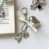 Chic Heart Keyring Unique Decoration Bowknot Keychain Ornament Phone Accessory