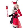 Halloween clown suit circus costume punk harry soulless clown show adult costume