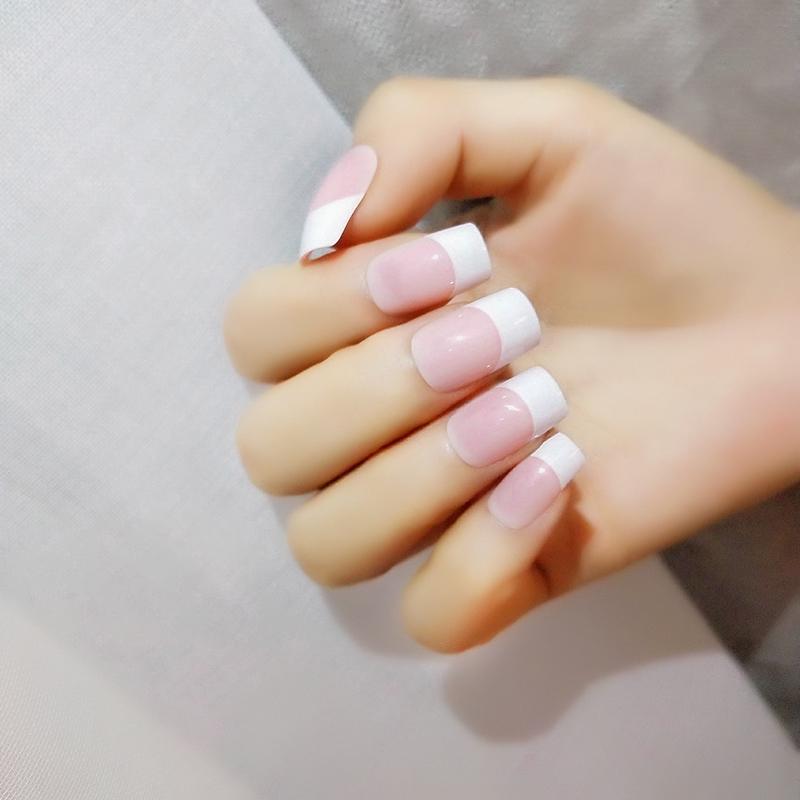Buy French Natural Light Pink Fake Nails Manicure Tool False Nail Tips With Glue At Affordable Prices Free Shipping Real Reviews With Photos Joom