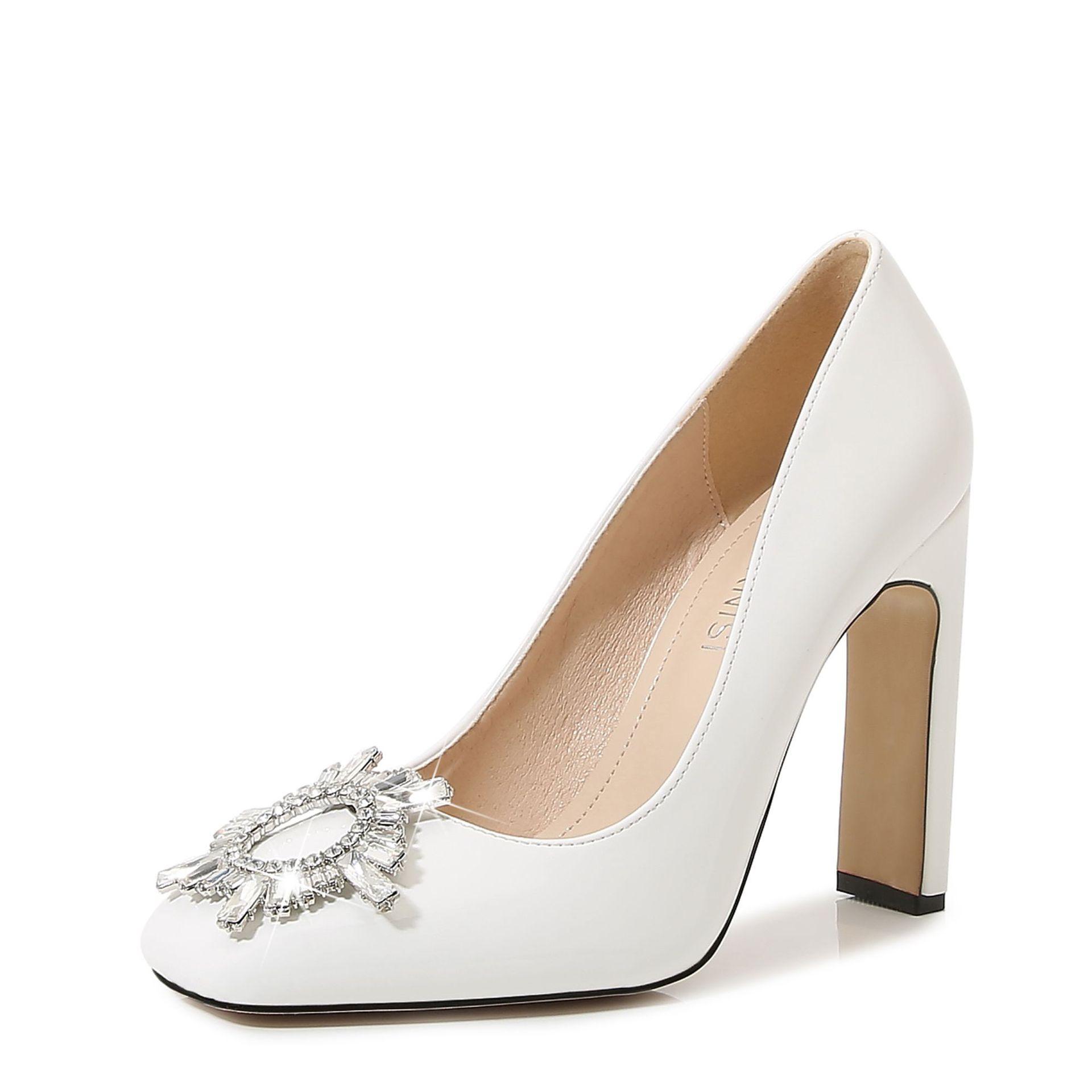 

New car show catwalk women black trendy sexy sunflower large size high heels 46 белый