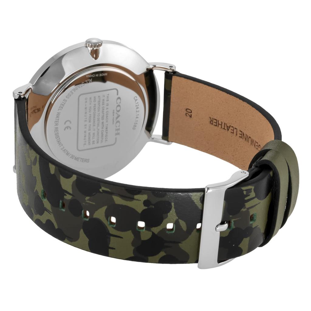 Watch CHARLES Black Dial Stainless Steel Quartz 41MM Watch 14602154 [Coach] Men's [Item]