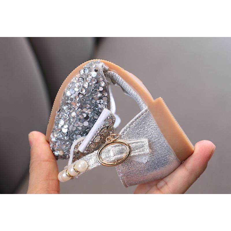 Herbst-Neustil, damenhaft, Baby-Mädchen, Mädchen, Prinzessinnen-Strass-Flats, Lederschuhe, Tanzaufführungs-Sandalen