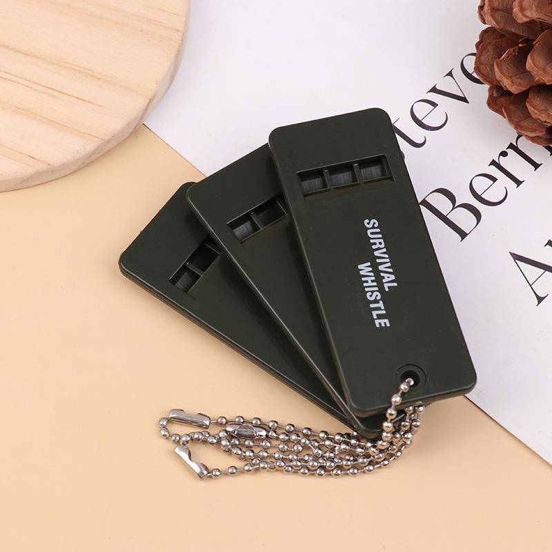 

3 шт. 3-частотна високодецибельна свисток для туризму, виживання, екстреного кемпінгу, багатофункціональний свисток для допомоги при землетрусі one size