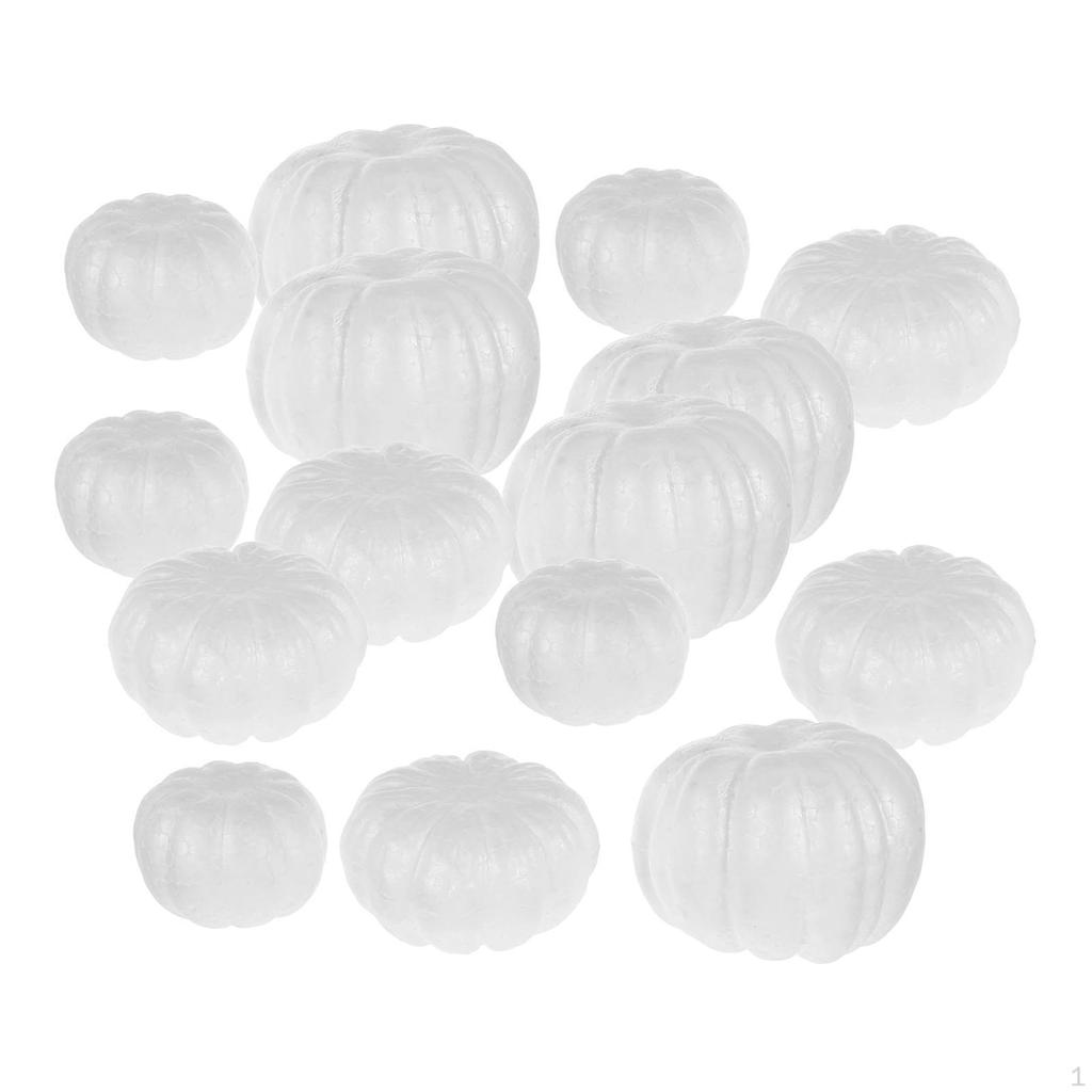 12 Pieces Artificial Foam Pumpkins for Halloween Art Projects Home Decoration Handmade Gift Suitable