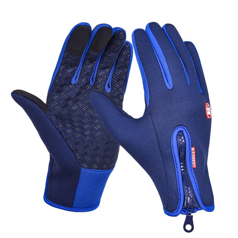 Winter Gloves For Men Bike Cycling Gloves Windproof Cold Proof Full Finger Outdoor Waterproof Bicycle Motorcycle Riding Mitten