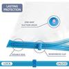 Set of 8 Vacuum Storage Bags for Clothes with Pump, Available Sizes 50x70/60x80/80x100cm, Space Saving, Leak-Proof, Transparent