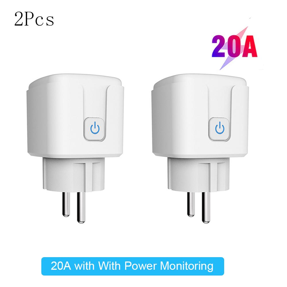 Tuya Smart WiFi Plug 16A/20A - EU Energy Monitoring Power Socket, Works with Alexa Google Home & Smart Life App