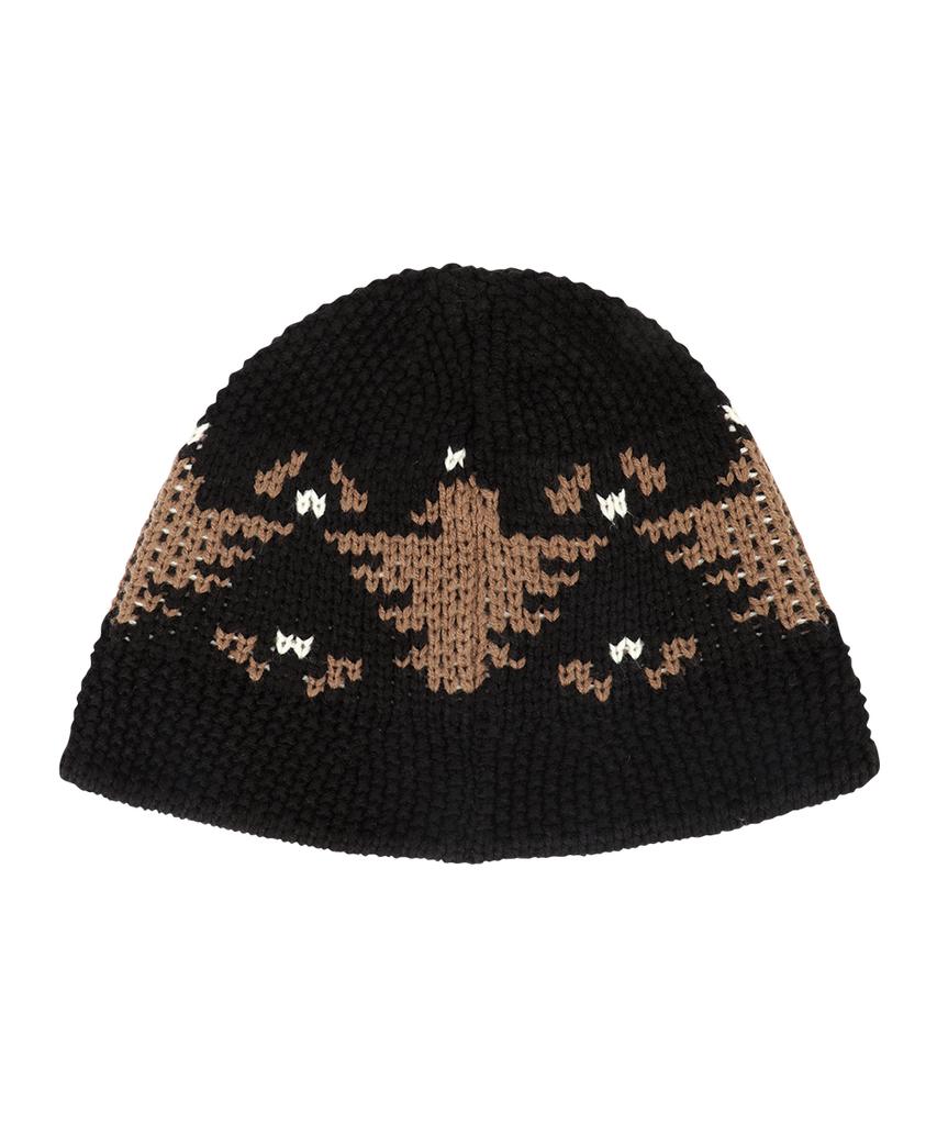 MAHAGRID Eagle Knit Bucket Hat Black(Mg2Efmab34A)