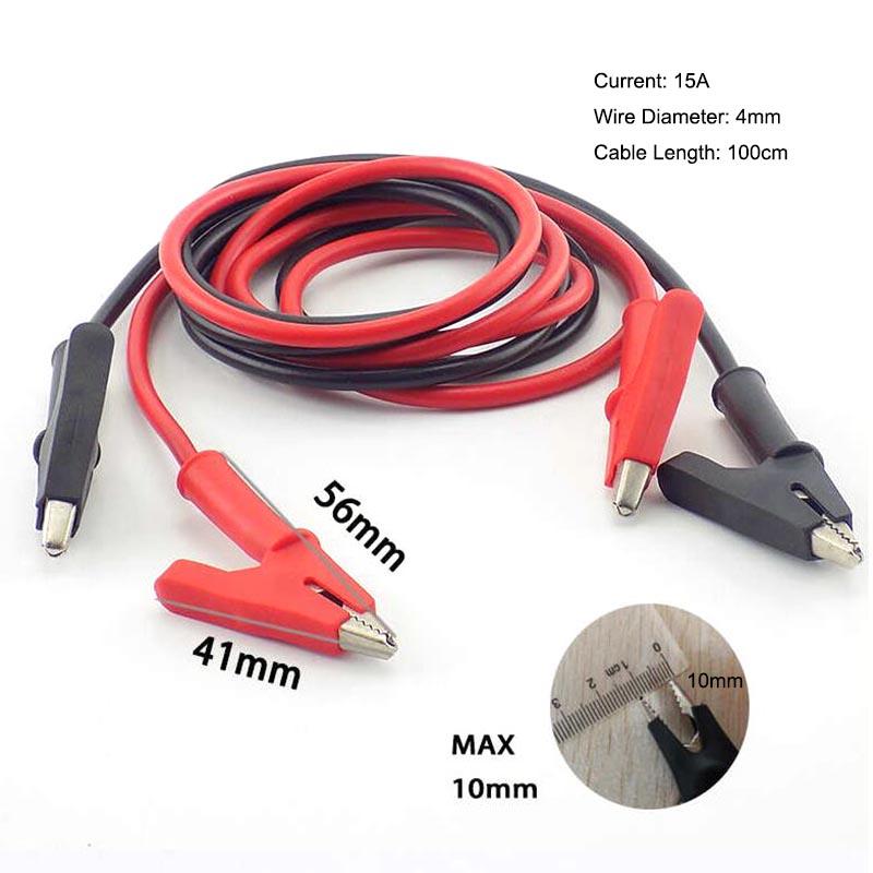 Agrafe aligator Cablu de testare electric Pince Crocodil DIY Jumper Sârmă Electric Roach Cordon Pedală pentru multimetru