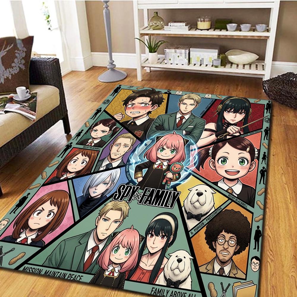 SPY FAMILY Living Room Carpet, Bedroom Decor, Home Cool Movie Mat Play Floor Mat -HE57