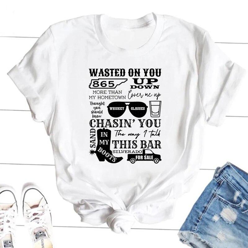 Singer Morgan Wallen T-shirt Women Unisex Bull Skull Country Western Music T Shirt Cowboy Wallen World Tour T Shirts Streetwear Unisex