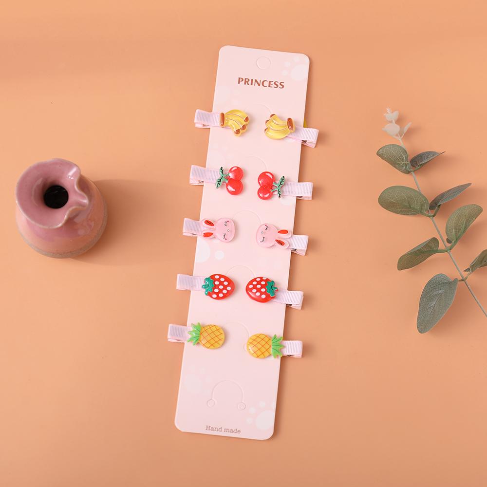 Haarnadel Cartoon Niedliche Kinder Haarnadel Set Baby Haarnadel Baby Mädchen Schleife Blume Haarnadel Stern